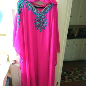 XL pink indian style dress